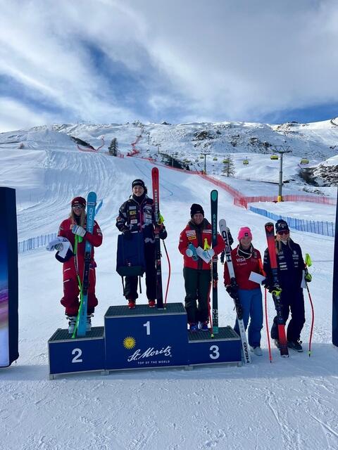 In St. Moritz stand Carmen Spielberger am Treppchen ganz oben. | Foto: Privat