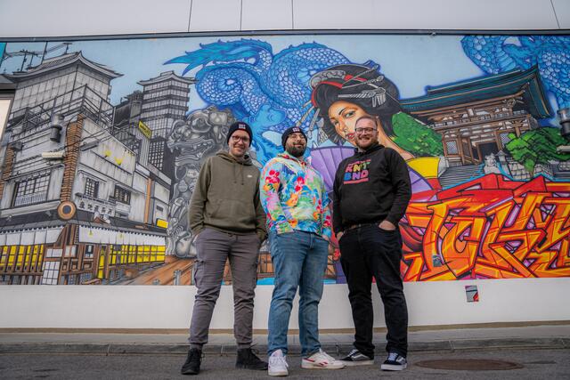 Die drei Grüner des Vereins wollen lokale Talente hervorheben. | Foto: Kulturverein Kunderbund