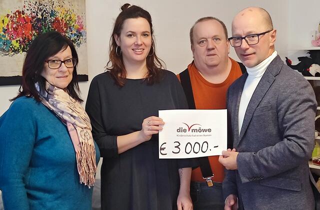 Der Verein Möwe konnte sich über einen ansehnlichen Spendenbetrag freuen. | Foto: SPÖ