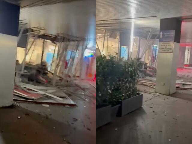 Die Filiale wurde schwer beschädigt, zeigt ein Facebook-Video. | Foto: Screenshot Justizgeschädigte Österreich/Facebook