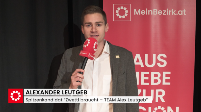 Alexander Leutgeb, Spitzenkandidat der Liste Zwettlbraucht, im MeinBezirk Interview. | Foto: MeinBezirk
