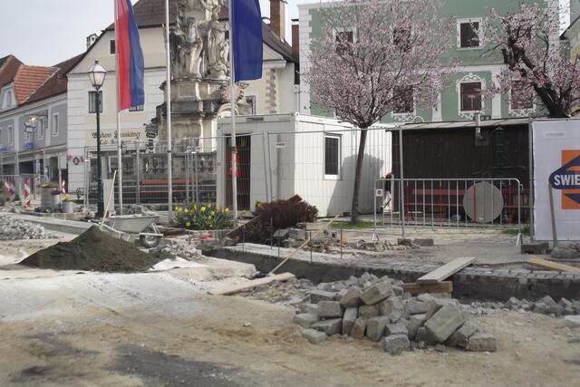 Damals-Foto: So sah es am 29. April 2021 in der oberen Landstraße, von der Postkreuzung Richtung Goldene Rose aus gesehen, aus. | Foto: B. Hofmann