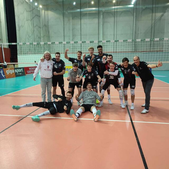 Die siegreichen Nordmänner in Feierlaune.  | Foto: Union Raiffeisen Waldviertel