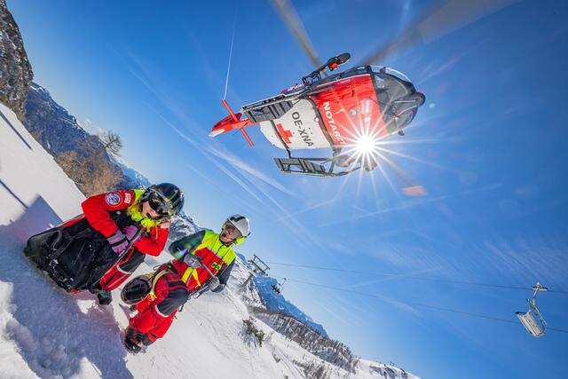 Die Flugrettung kommt immer dann, wenn es um schwieriges Gelände handelt. | Foto: ARA Flugrettung/Tomas Kika
