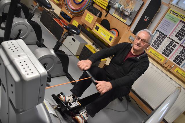 Unsere Senioren halten sich fit: Der 84-jährige Purgstaller Walter Mittendorfer sorgt für mehr Bewegung bei älteren Menschen im Bezirk. | Foto: Roland Mayr/MeinBezirk Scheibbs