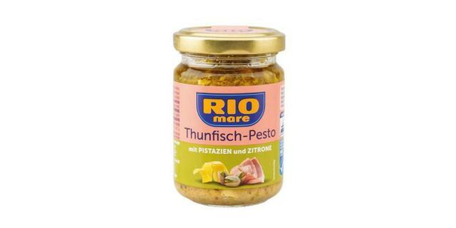 "Rio Mare Thunfisch-Pesto mit Pistazien und Zitrone" besteht zu einem hohen Anteil aus Fisolen. | Foto: VKI