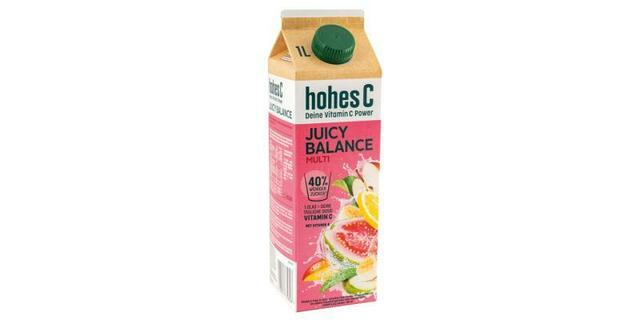 Hohes C Juicy Balance Multi besteht aus rund 44 Prozent Wasser. | Foto: VKI