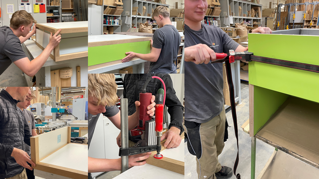 Lehrlinge der Firma Schösswender haben die Spürnasenecke gebaut. | Foto: VS Franking