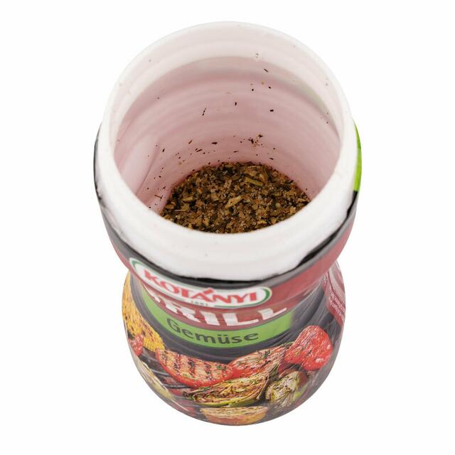 Kotányi Grill Gemüse - Die Gewürzdose enthält viel Luft. | Foto: VKI