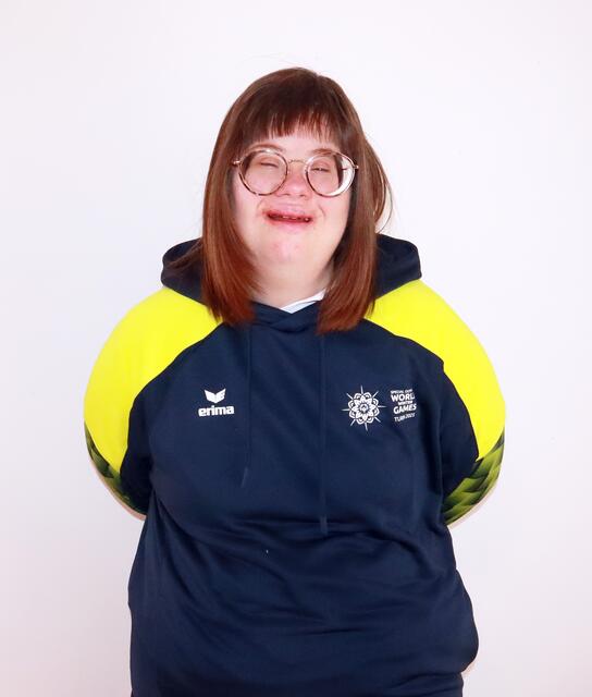 Elisabeth Falleneder ist das erste Mal bei den World Games dabei und hat es sich zum Ziel gemacht, Spaß zu haben und das Land Österreich würdevoll zu vertreten. | Foto: Special Olympics Österreich