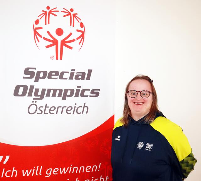 Elisabeth Groder freut sich dabei zu sein und möchte gute Leistung bringen. | Foto: Special Olympics Österreich