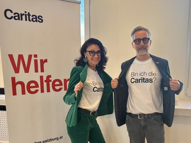 „Gemeinsam mit euch sind wir die Caritas“, so Schmid und Sonneck. | Foto: Carmen Kurcz