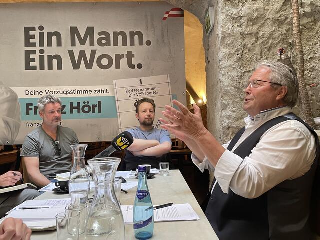 Ein Mann - ein Wort: Franz Hörl kämpfte für sein Mandat auf eigene Faust.  | Foto: Haun