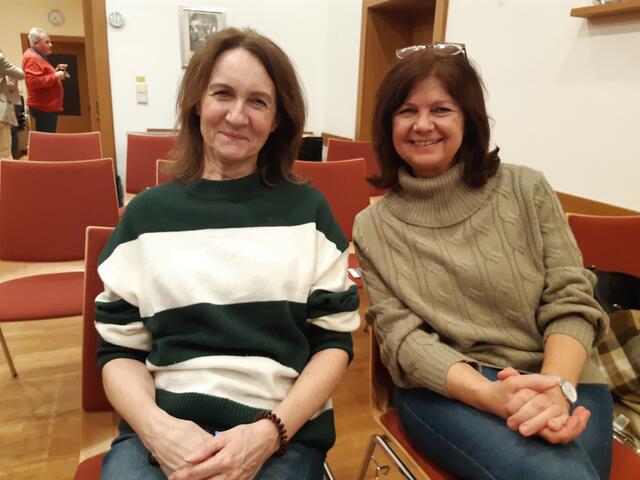 Susi und Karin konnten Wertvolles aus dem Vortragsabend für sich mitnehmen.