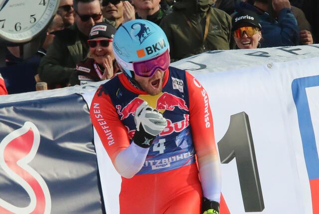 Der Zweitplatzierte Alexis Monnet (SUI) hatte nach 3,3 Kilometer nur 8/100 oder 2,33 Meter Rückstand auf den Sieger