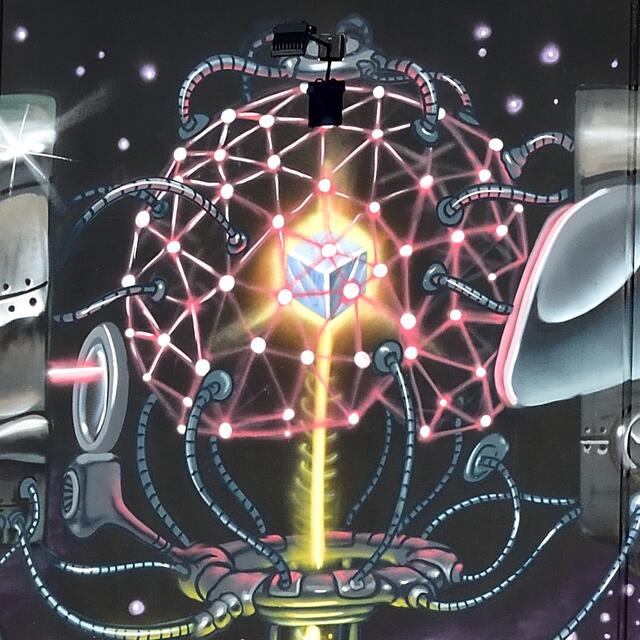 Ausschnitt aus dem Graffiti im Wirtschaftspark Ybbstal | Foto: Hans-Peter Kriener