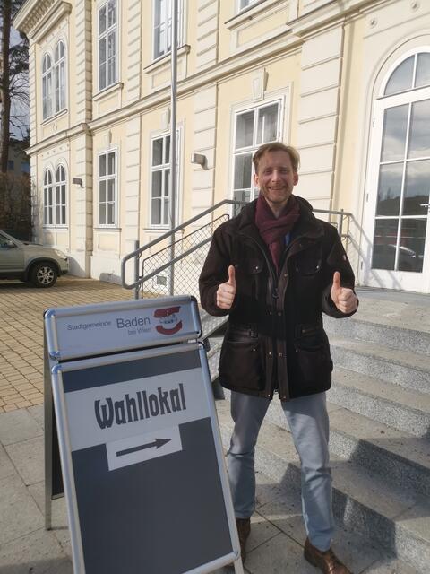 Gottfried Forsthuber, FPÖ Spitzenkandidat in Baden, ist guter Dinge. | Foto: privat