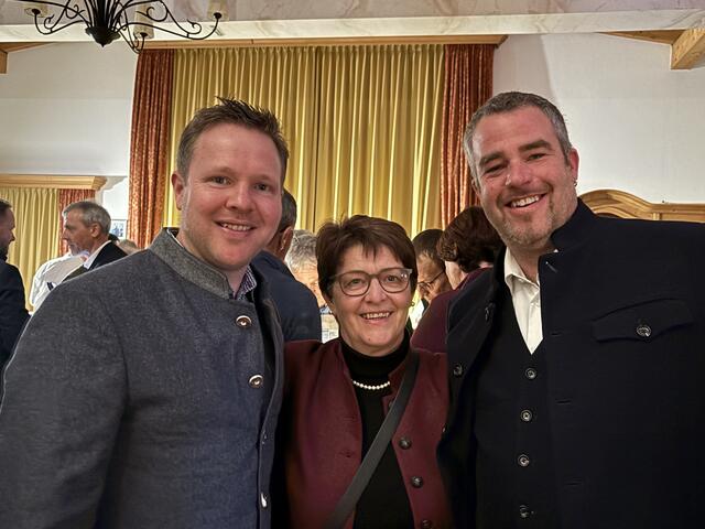 Bäuerliche Abordnung: Georg Wurzenrainer, Helga Brunschmid, Hermann Huber. | Foto: Kogler