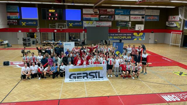 die erfolgreiche Mannschaft des RC Wels in der Raiffeisenarena in Wels