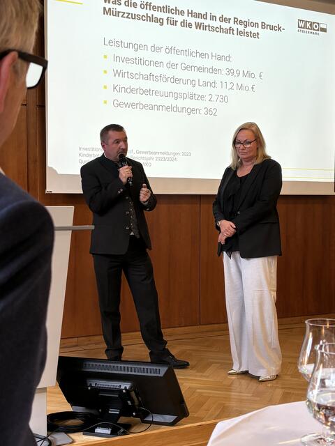 WKO-Chefetage: Thomas Marichhofer und Martina Romen-Kierner. | Foto: Angelika Kern