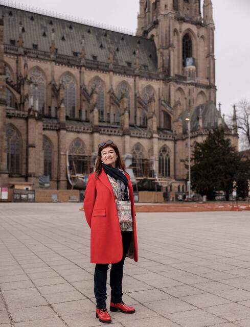 Sieben Tage verbrachte die österreichische Autorin Christa Prameshuber im Rahmen des Projekts „Turmeremit” allein im Turm des Linzer Mariendoms. | Foto: Voggenhuber