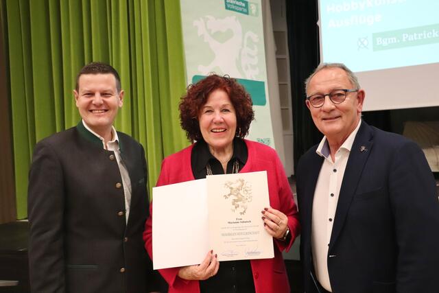 Marianne Sabutsch  mit Patrick Dorner und Detlev Eisel-Eiselsberg  | Foto: Edith Ertl