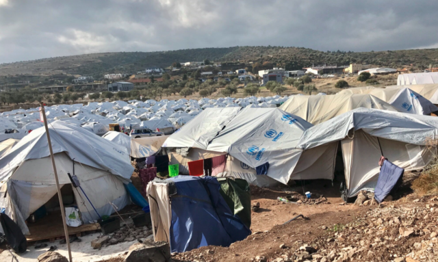 Das Flüchtlingslager Kara Tepe auf Lesbos in Griechenland. | Foto: Glettler