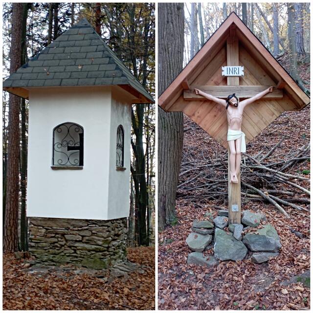 Das Pestmarterl &amp; Wegekreuz heute, am alten St. Anna Weg... | Foto: Peter Theußl