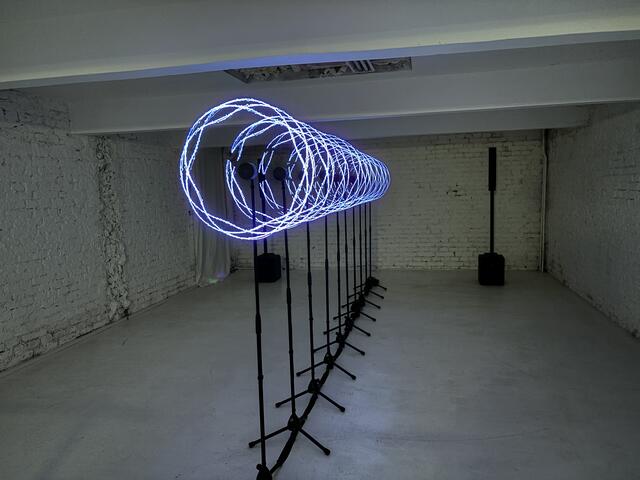 Das Kunstwerk "Tundra" beschreibt der Kurator Fedotov als zugleich dispotisch und positiv.  | Foto: Luca Arztmann/MeinBezirk