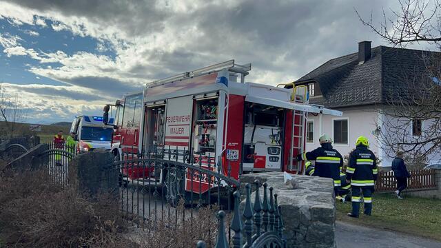 Beim Eintreffen der ersten Einsatzkräfte drang starker Rauch aus dem Keller.  | Foto: DOKU-NÖ