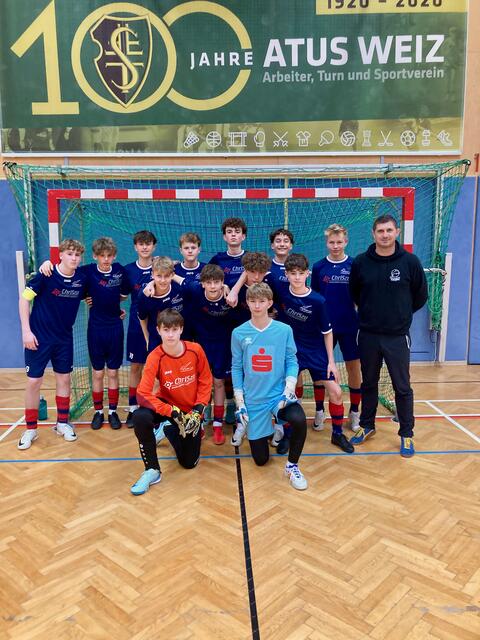 Die U15 des Gymnasiums Hartberg qualifizierte sich für das Futsal-Landesfinale 2025 in Liezen. | Foto: zVg