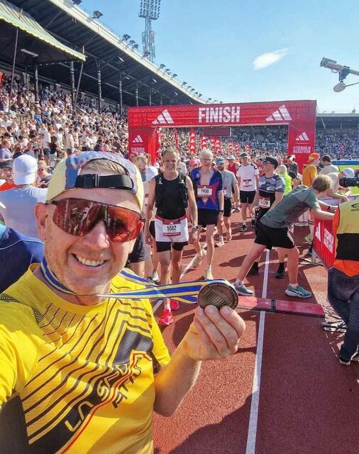 Zitzenbacher 2024 beim Marathon in Stockholm (Schweden). | Foto: Zitzenbacher