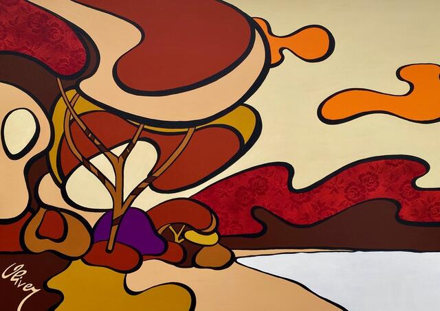 In seinem "Oliversum" schafft Feistmantl eine farbenfrohe Mischung aus Gemälden und Skulpturen, die von verschiedenen Fantasiewesen und ikonischen Figuren bevölkert wird.  | Foto: Oliver Feistmantl