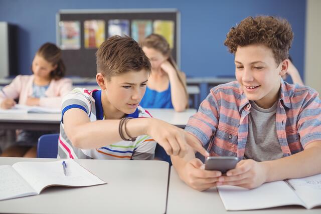 So gut wie alle Volksschulen in unserem Bezirk haben Handys und Smartphones auch ohne Verbot aus dem Unterricht verbannt. | Foto: Panthermedia