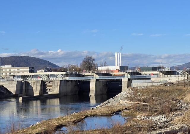 Baustelle, Kraftwerk Graz-Puntigam, Sperre R2