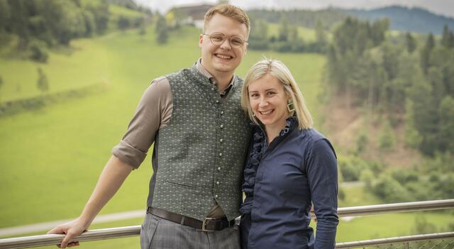 Alexander Hüttmannsberger mit Freundin Anna. | Foto: Königswieser Hof