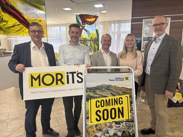 Martin Klinger, Mario Pramberger, Michael Eiblwimmer, Belinda Suchanek, Christian Matzinger (von links). | Foto: Weymayer