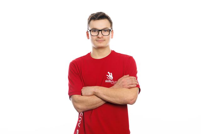 Florian Demelbauer tritt in der Disziplin Elektrotechnik an. | Foto: SkillsAustria/Florian Wieer