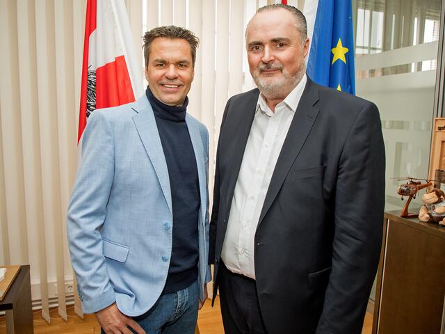 Burgenland Tourismus-Geschäftsführer Didi Tunkel und Landeshauptmann Tourismusreferent Hans Peter Doskozil. | Foto: Landesmedienservice Burgenland