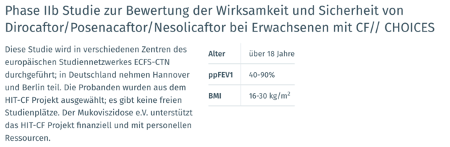Aktuelle Studie. | Foto: https://www.muko.info/was-wir-tun/studiennetzwerk/laufende-klinische-studien