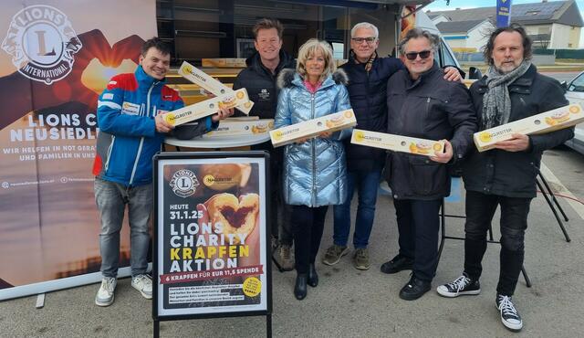 Lions Charity Krapfenverkauf unterstützt Menschen in Not. | Foto: Stadtgemeinde Neusiedl am See