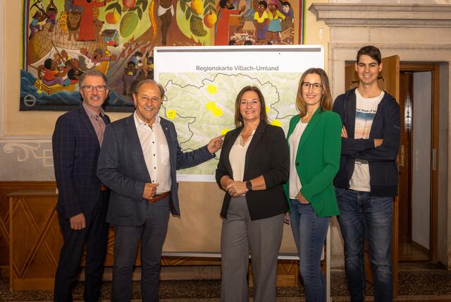 Das Team hinter den Regionsgesprächen. | Foto: LAG Region Villach-Umland