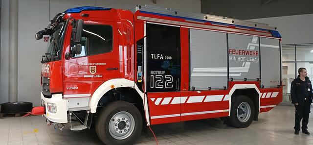Seit Ende letzten Jahres steht das neue Tanklöschfahrzeug 3000 im Dienst der Feuerwehr Minihof-Liebau. | Foto: FF Minihof-Liebau
