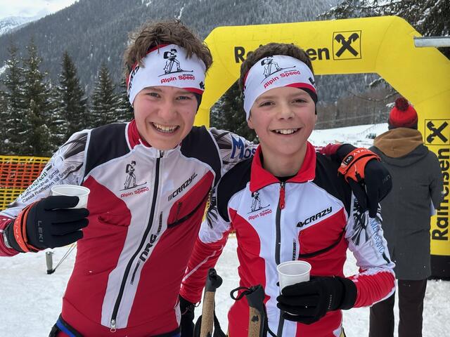 Wie viele andere extra aus Südtirol angereist sind Sebastian Thaler (l.) und Matthias Köss aus dem Sarntal | Foto: Kainz