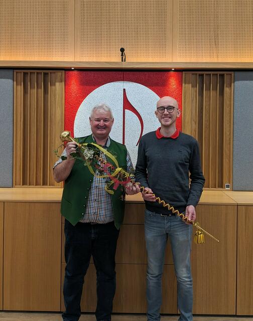 vlnr. Gerhard Voraberger, Lukas Berger | Foto: Musikverein Altenhof am Hausruck