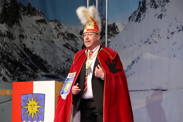 Faschingsgilde “Schwarze Hand”: Zeremonienmeister Michael Binder.