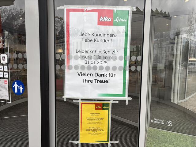 Leere Regale und verlassene Ausstellungsflächen: Der Abschied von 115 Jahren Kika/Leiner-Geschichte in Rum ist endgültig.