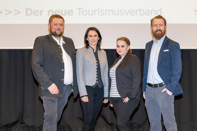 Tourismusverband Pyhrn-Priel - Bad Hall - Steyr und die Nationalpark Region: Aufsichtsrats-Vorsitzender Herbert Mayr, Geschäftsführerin Corinna Polz und die Stellvertreter des Vorsitzenden, Barbara Resch und Georg Baumgartner (von links). | Foto: Daniel Hinterramskogler