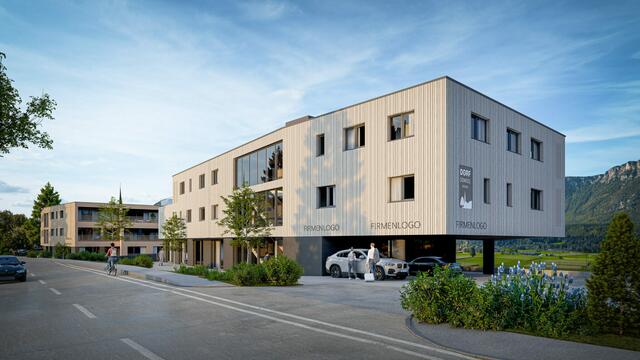 Das Dorf Domizil Kirchbichl bietet fünf moderne Gewerbeflächen in der Größe von ca. 50 bis 270 m². | Foto: Unterberger Immobilien_archivisu e.U.