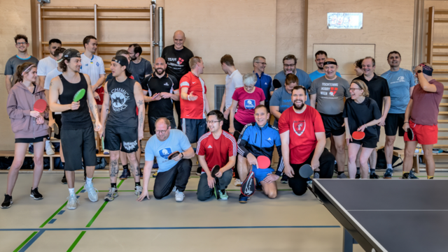 Der Spaß steht bei unseren Veranstaltungen immer im Mittelpunkt, wie hier deutlich zu sehen ist. | Foto: Tischtennis Hobby Wien